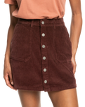 The Roxy Womens Silent River Skirt in Bitter Chocolate