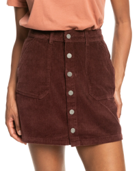 The Roxy Womens Silent River Skirt in Bitter Chocolate