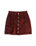 The Roxy Womens Silent River Skirt in Bitter Chocolate