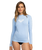 The Roxy Whole Hearted Rash Vest in Bel Air Blue