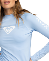 The Roxy Whole Hearted Rash Vest in Bel Air Blue