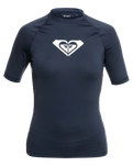 The Roxy Whole Hearted Rash Vest in Mood Indigo