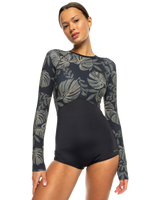 The Roxy Womens Pro Wave Onesie Swimsuit in Anthracite