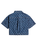 The Roxy Womens Blue Wave Club Printed Shirt in Mood Indigo Sol Power