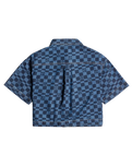 The Roxy Womens Blue Wave Club Printed Shirt in Mood Indigo Sol Power