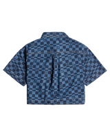 The Roxy Womens Blue Wave Club Printed Shirt in Mood Indigo Sol Power