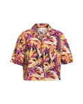 The Roxy Womens Rad Days Shirt in Anthracite Hot Tropics Apparel