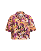 The Roxy Womens Rad Days Shirt in Anthracite Hot Tropics Apparel