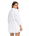 The Roxy Womens Morning Time Shirt in Snow White