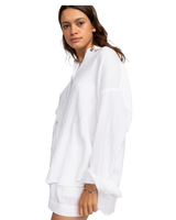 The Roxy Womens Morning Time Shirt in Snow White