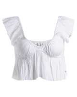 The Roxy Womens Brisa Woven Top in Egret