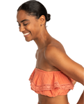 The Roxy Womens Golden Tropic Solid Top in Apricot Brandy