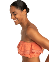 The Roxy Womens Golden Tropic Solid Top in Apricot Brandy