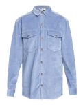 The Roxy Womens Let It Go Corduroy Shirt in Infinity Blue