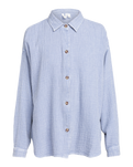 The Roxy Womens Morning Time Washed Shirt in Infinity Blue