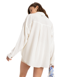 The Roxy Womens Morning Time Shirt in Egret