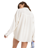 The Roxy Womens Morning Time Shirt in Egret