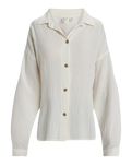 The Roxy Womens Morning Time Shirt in Egret