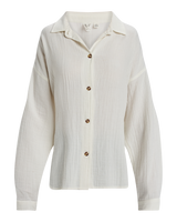 The Roxy Womens Morning Time Shirt in Egret