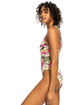 Beach Classics One Piece Swimsuit in Anthracite Palm Song