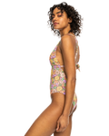 The Roxy Womens All About Sol One Piece Swimsuit in Rootbeer