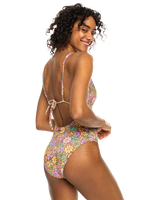 The Roxy Womens All About Sol One Piece Swimsuit in Rootbeer