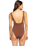 Silky Island One Piece Swimsuit in Root Beer