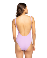 The Roxy Womens Aruba Swimsuit in Crocus Petal