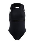 The Roxy Womens Active Tech Swimsuit in Anthracite