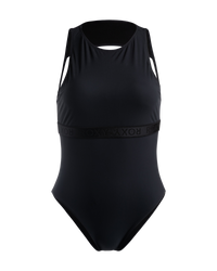 The Roxy Womens Active Tech Swimsuit in Anthracite