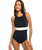 The Roxy Womens Active High Performance One Piece Swimsuit in Anthracite