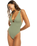 The Roxy Womens Essaouira One Piece Swimsuit in Oil Green