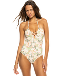 The Roxy Womens Canarias One Piece Swimsuit in Oil Green