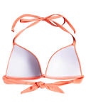 The Roxy Womens Beach Classics Moulded Triangle Bikini Top in Fusion Coral