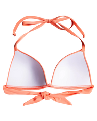 The Roxy Womens Beach Classics Moulded Triangle Bikini Top in Fusion Coral