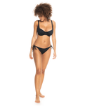 The Roxy Womens Beach Classic Underwire D Cup Bikini Top in Anthracite