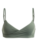 The Roxy Womens Beach Classic Wrap Bikini Top in Agave Green