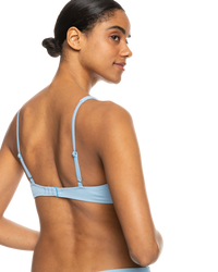 The Roxy Womens Love The Oceania Bikini Top in Bel Air Blue