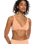 The Roxy Womens Love The Oceania Bikini Top in Salmon