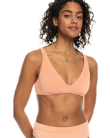 The Roxy Womens Love The Oceania Bikini Top in Salmon