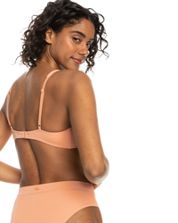 The Roxy Womens Love The Oceania Bikini Top in Salmon