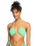 The Roxy Womens Color Jam Fashion Tri Bikini Top in Absinthe Green