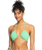 The Roxy Womens Color Jam Fashion Tri Bikini Top in Absinthe Green