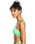 The Roxy Womens Color Jam Fashion Tri Bikini Top in Absinthe Green