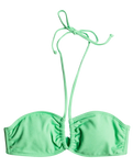 The Roxy Womens Color Jam Fashion Tri Bikini Top in Absinthe Green