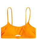 The Roxy Womens Color Jam Bralette Bikini Top in Tangelo