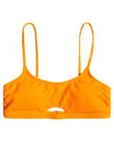 The Roxy Womens Color Jam Bralette Bikini Top in Tangelo