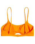 The Roxy Womens Color Jam Bralette Bikini Top in Tangelo