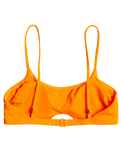 The Roxy Womens Color Jam Bralette Bikini Top in Tangelo