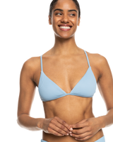 The Roxy Womens Love The Quiver Bikini Top in Bel Air Blue